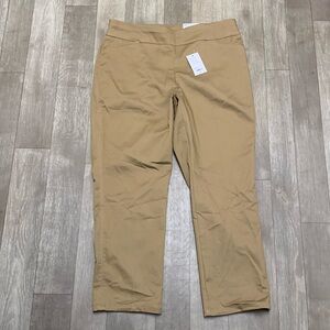 Womens NWT Croft & Barrow Effortless Stretch Straight Mid Rise Pull On Pants